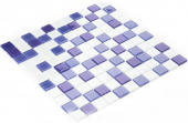 Плитка Мозаика Стеклянная Kotto Keramika GM 4041 C3 violet m/violet w/white
