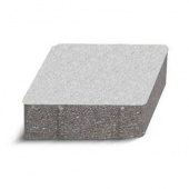 Плитка Тротуарная Ромб 150х150 Белый 6 см