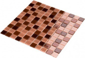 Плитка Мозаика Стеклянная Kotto Keramika GM 4014 C3 Brown d/Brown m/Brown w