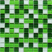 Плитка CRYSTAL WHITE GREEN МОЗАИКА