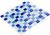 Плитка Мозаика Стеклянная Kotto Keramika GM 4040 C3 cobalt m/cobalt w/white
