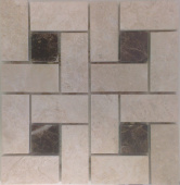 Плитка МКР-7П VICTORIA BEIGE + EMPERADOR DARK МОЗАИКА