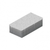 Плитка Тротуарная Кирпич 200х100 Белый 4 см