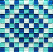 Плитка CRYSTAL SHAPE BLUE МОЗАИКА