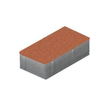 Плитка Тротуарная Кирпич 200х100 Красный 4 см