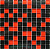 Плитка CRYSTAL BLACK RED МОЗАИКА