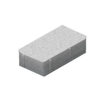 Плитка Тротуарная Кирпич 200х100 Белый 4 см