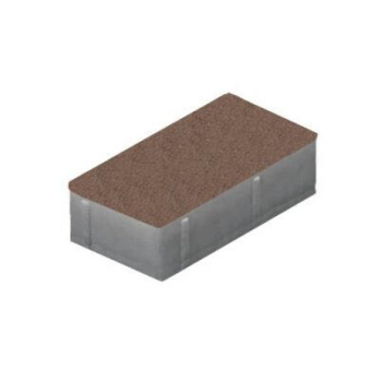 Плитка Тротуарная Кирпич 200х100 Коричневый 6 см