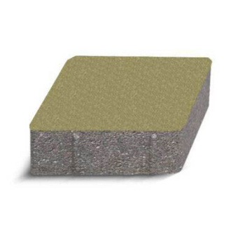 Плитка Тротуарная Ромб 150х150 Горчичный 6 см