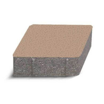 Плитка Тротуарная Ромб 150х150 Персиковый 6 см