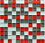 Плитка CRYSTAL RED GREY МОЗАИКА