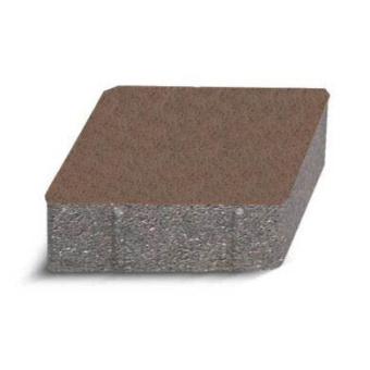 Плитка Тротуарная Ромб 150х150 Коричневый 6 см