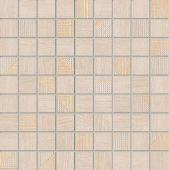 Плитка Ceramica Domino Mosaic Woodbrille Beige 300Х300