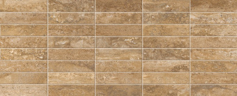 Плитка MARMI-PIETRA CM48533 TRAVERTINO NOCE MOSAICO СТЕНА