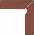 Плитка SIMPLE RED COKOLOL SCHODOWYOWY PRAWY STRUKTURALNY 3 D