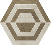 Плитка SCRATCH BEIGE HEKSAGON A ДЕКОР