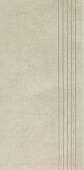 Плитка CEMENT BEIGE STOPNICA NACINANA MAT СТУПЕНЬ