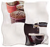 Плитка DELUXE SQ KITCHEN WHITE ДЕКОР