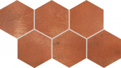 Плитка Lasselsberger Rako Majolika Red-Brown DDVT8712 Декор 210х370