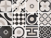 Плитка Fioranese Cementine B&W Mix Ret CBV20R