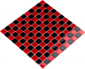 Плитка Мозаика Стеклянная Kotto Keramika GM 4003 CC black/red m