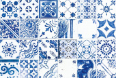 Плитка Lasselsberger Rako Majolika Blue WARVE146 Стена 198х598х10
