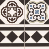 Плитка Realonda Ceramica Oxford Deco Cenefa Пол