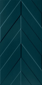 Плитка Marca Corona D734 4D Chevron Deep Blu Matt Стена