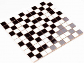 Плитка Мозаика Kotto Keramika СМ 3007 С2 white/black