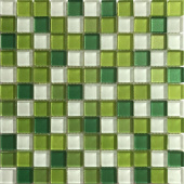Плитка GLANCE GREEN MIX (6 ММ) МОЗАИКА