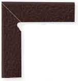 Плитка NATURAL BROWN DURO COKOL SCHODOWY DWUELEMENTOWY LEWY