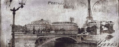 Плитка POSTCARD GREY 1 INSERTO SZKLANA ДЕКОР