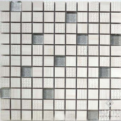Плитка Мозаика Kotto Keramika СМ 3043 С2 Crem/Silver