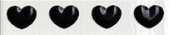 Плитка HELLO KITTY D020308 HEART BLACK LIST ФРИЗ