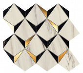 Плитка Atlas Concorde Marvel Diamonds Bianco - Black 9MDB Мозаика 358Х329