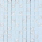 Плитка Мозаика Стеклянная Kotto Keramika GM 8019 C3 Pearl S4 / Ceramik White / White
