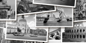 Плитка Golden Tile Absolute Collage Черный Г2С42 Декор 300х600
