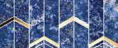 Плитка Atlas Concorde Marvel Chevron Ultramarine 9MCP Мозаика 170Х414