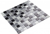 Плитка Мозаика Стеклянная Kotto Keramika GM 4053 C3 Gray m/Gray w/Structure