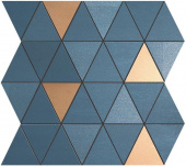 Плитка Atlas Concorde Mek Blue Mosaico Diamond Gold Wall 9MDU 305х305