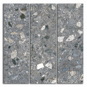 Плитка Kerama Marazzi Терраццо Серый Темный Мозаичный Sg184-004 Декор