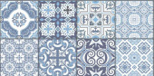 Плитка PATCHWORK BLUE СТЕНА 2,0122М2
