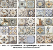 Плитка ANTIQUE ДЕКОРИРОВАННАЯ СТЕНА