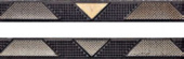 Плитка IMPERIALE BORDO NERO GPV652 ФРИЗ