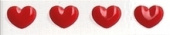 Плитка HELLO KITTY D020309 HEART RED LIST ФРИЗ