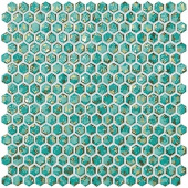 Плитка DWELL TURQUOISE HEXAGON GOLD 6DHT ДЕКОР