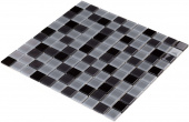 Плитка Мозаика Стеклянная Kotto Keramika GM 4008 C3 black/gray m/gray w