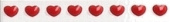 Плитка HELLO KITTY D020409 LITTLE HEART RED LIST ФРИЗ