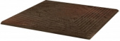 Плитка SEMIR BROWN STOPNICA RYFLOWANA NAROZNA STRUKTURALNA СТУПЕНЬ