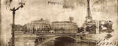 Плитка POSTCARD BEIGE 1 INSERTO SZKLANA ДЕКОР